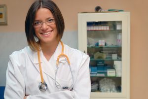 Smiling doctor