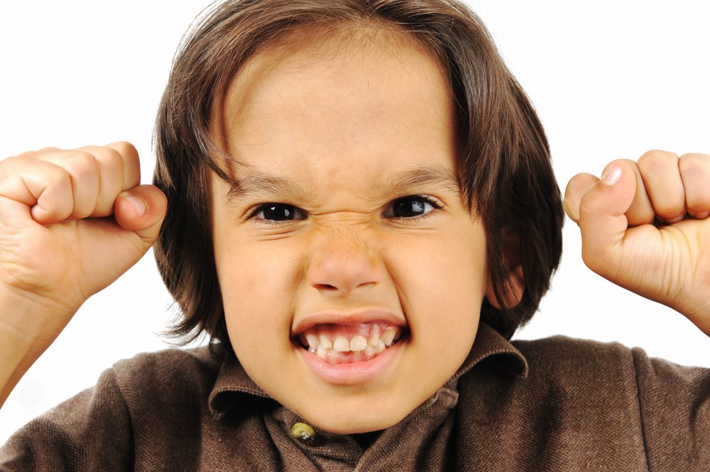 Child throwing a tantrum