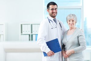 Image of doctor and patient