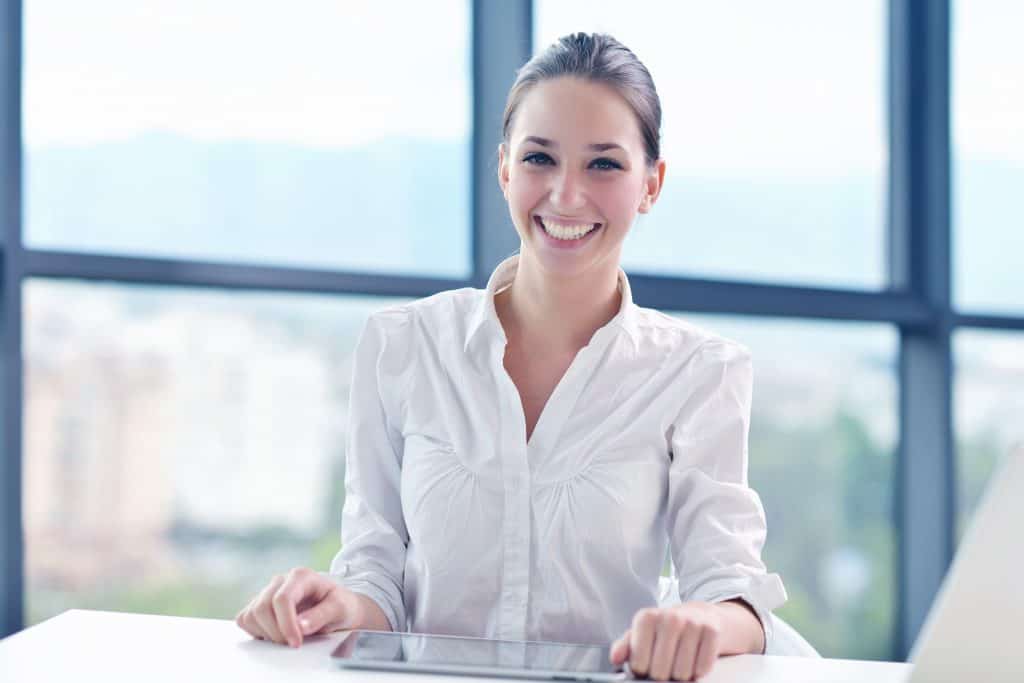 Doctor sitting at a desk