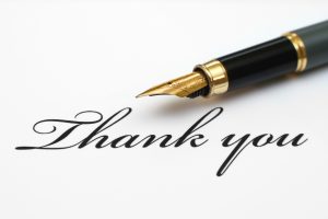 Thank you note