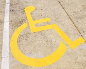 Handicap parking spot