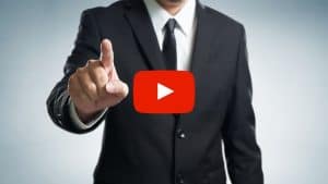 Business person pointing finger
