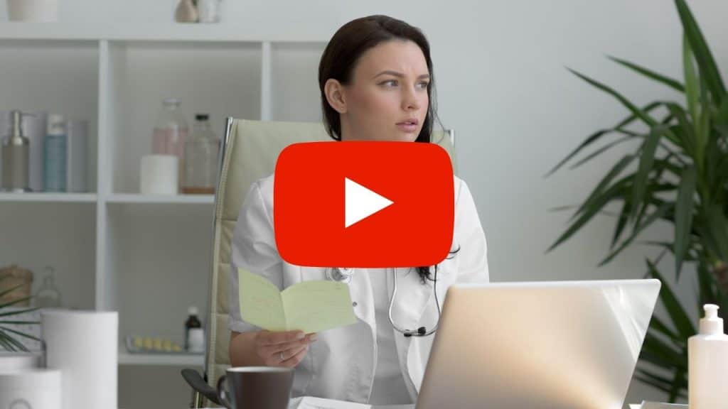 Doctor sitting at a desk