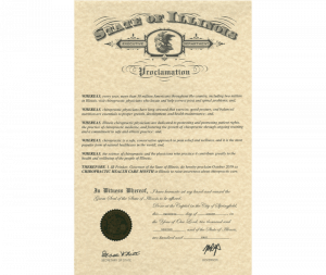 2019 Chiropractic Health Care Month Proclamation