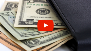 Money sticking out of wallet