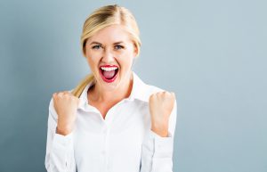 Image of an excited person