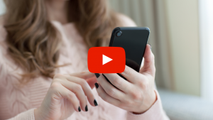 Person holding a cell phone