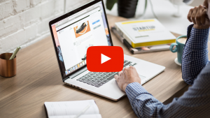 Person using laptop