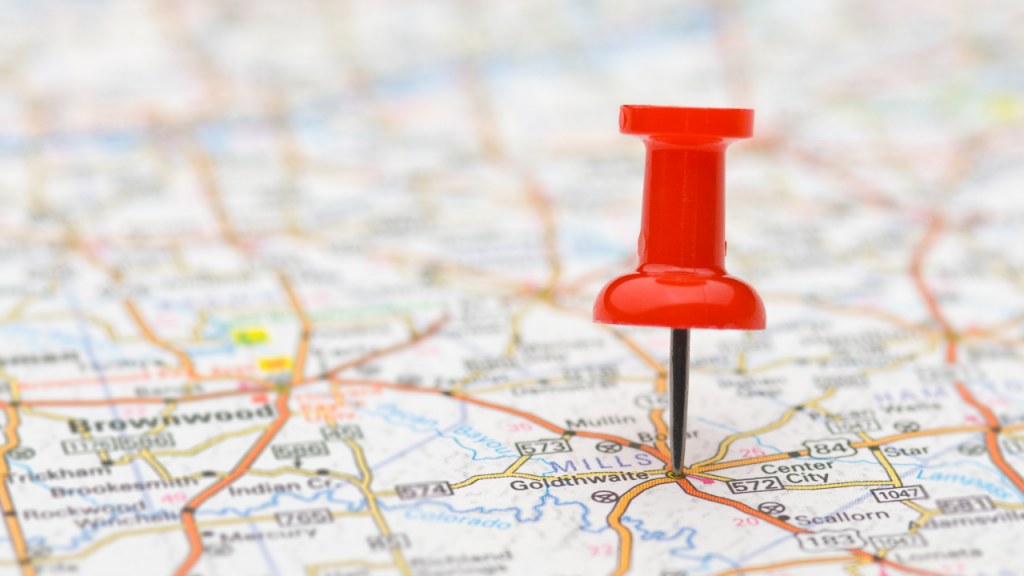 Pin on a map