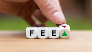 "Fee" written on dice