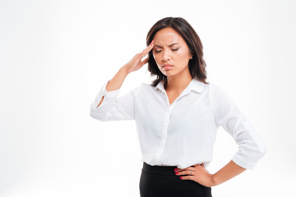 Person having a headache