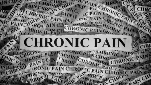 Slips of paper with "chronic pain" written on them