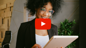 Person using an iPad