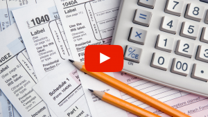 Calculator with tax documents