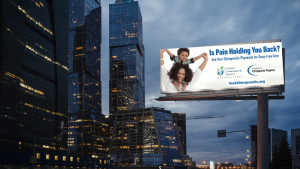 Image of billboard in a city