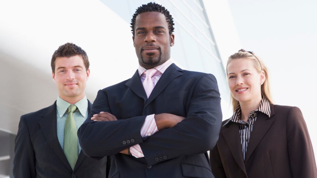Business people standing