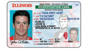 Image of an Illinois State ID