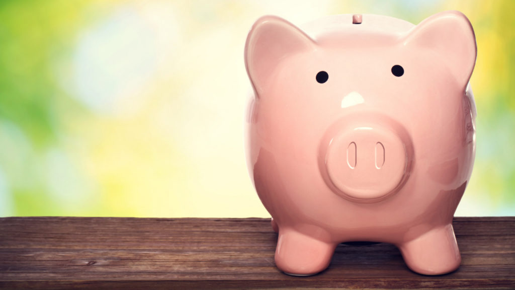 Piggy Bank sitting on a table