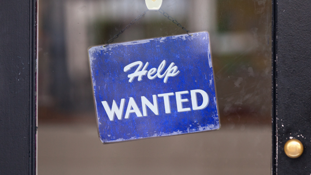 Help wanted sign