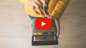 Person using a calculator