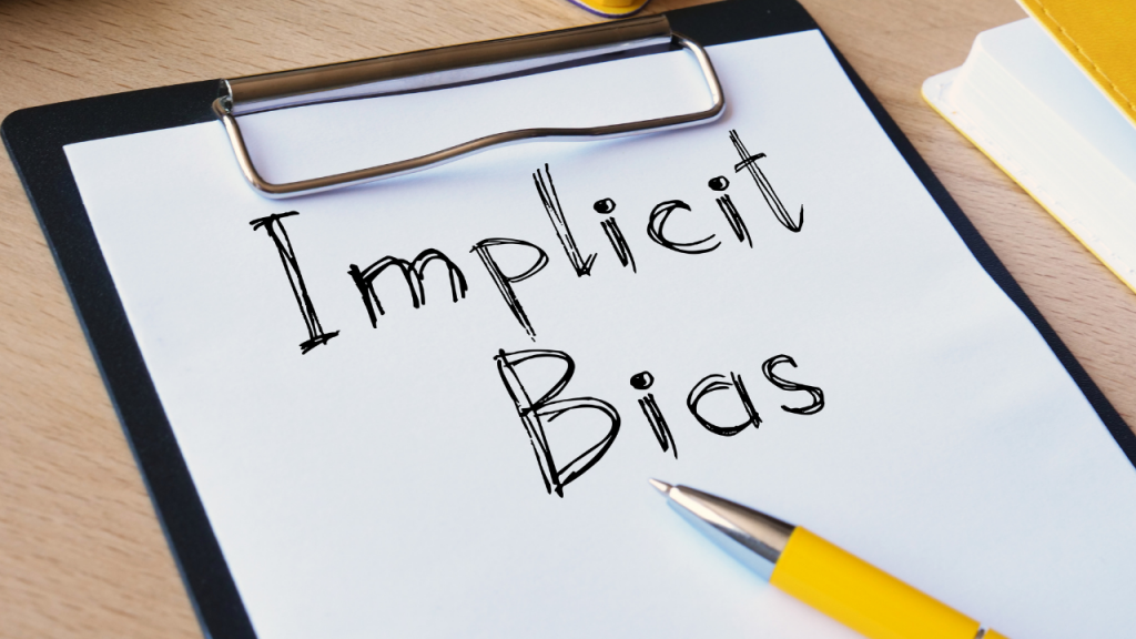 "Implicit Bias" written on paper