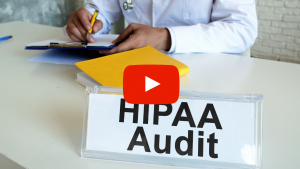 "HIPAA Audit" sign