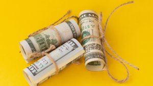 Rolls of money