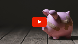 Piggie bank with bandages