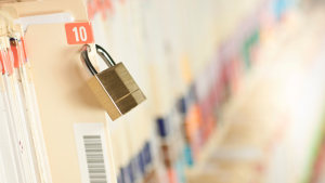 Medical Record with a lock