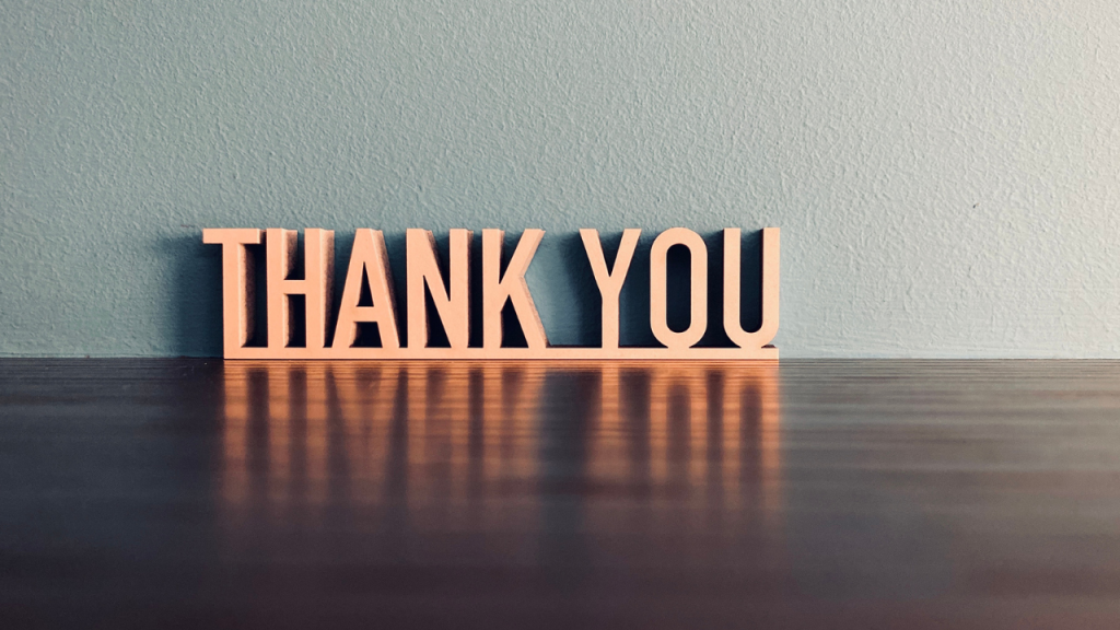 "Thank You"