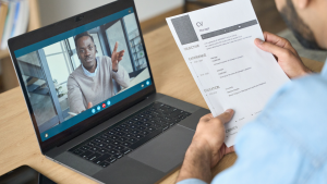 Image of a video interview