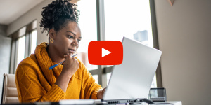 Person using a laptop