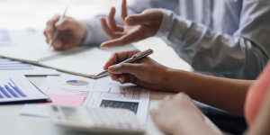 people reviewing financial documents