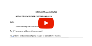 Notice of Lien form