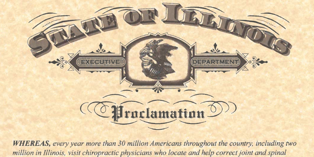 2024 Chiropractic Healthcare Month Proclomation
