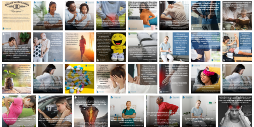 Image of 31 social posts for 2024 Chiropractic Healthcare Month
