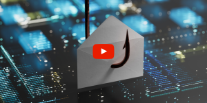 Envelope on a fishing hook