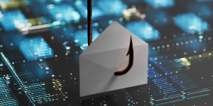 Envelope on a fishing hook
