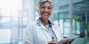 Smiling doctor