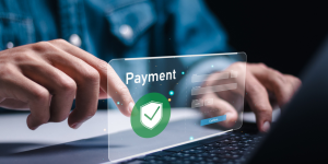 Person making a virtual payment