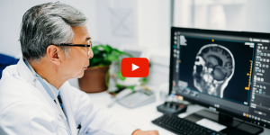 Doctor reviewing a neurological exam