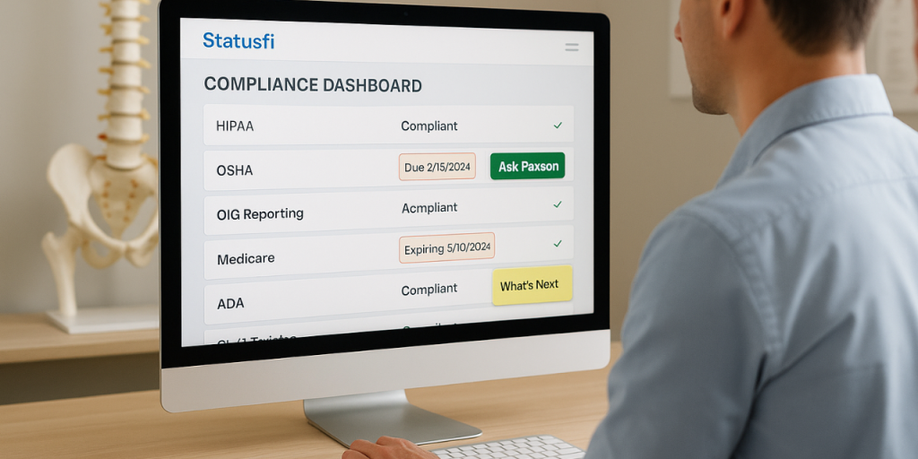 Person using Statusfi