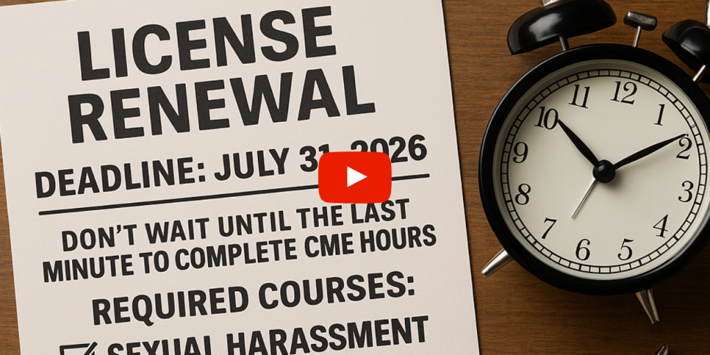2026 license renewal requirements