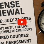 CME Requirements for 2026 License Renewal