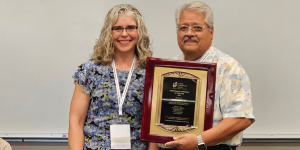 Dr. Carlos Boileve (2025 Chiropractic Physician of the Year) and ICS President Dr. Erin Strauch
