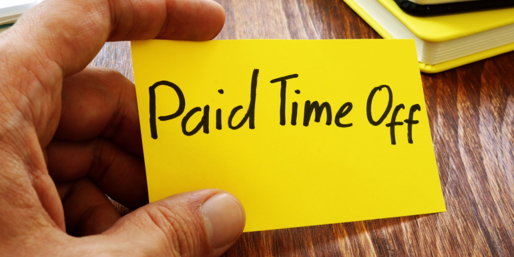 Paid Time Off note