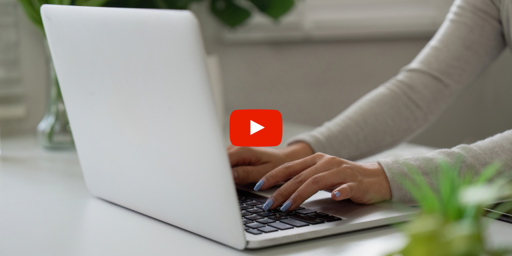 Person using a laptop