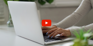 Person using a laptop