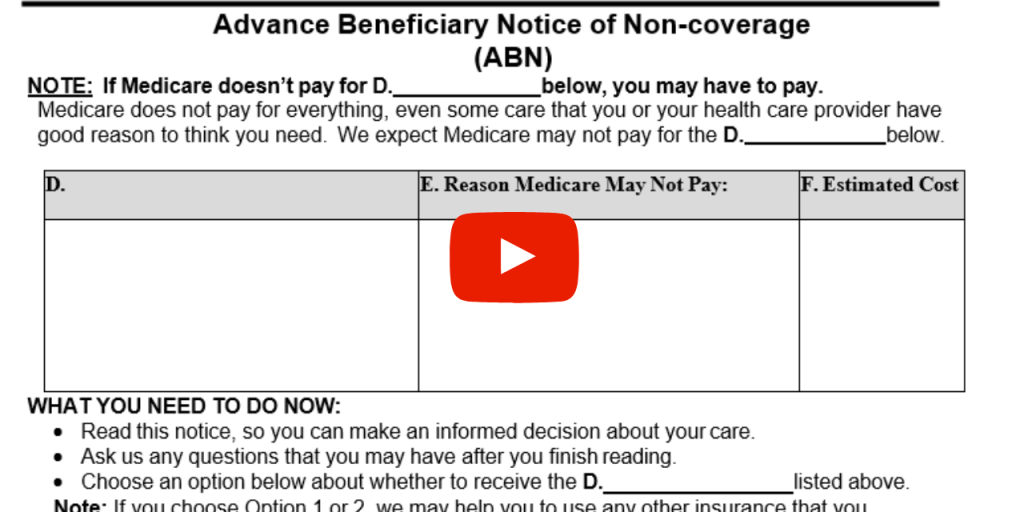 Section of the ABN form
